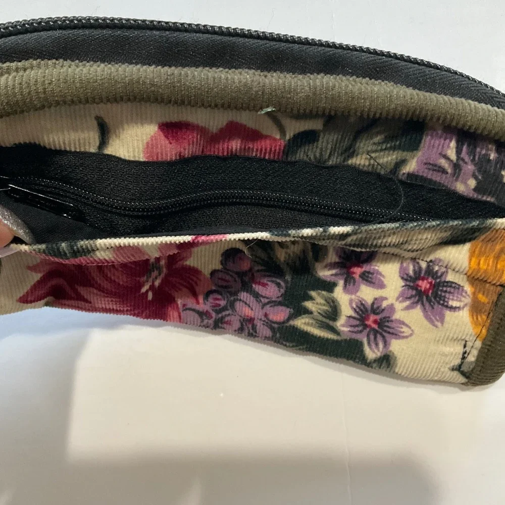 Gypsy Rose Boho Handmade Guatemala Floral Corduroy Guitar Wristlet Wallet Hippie